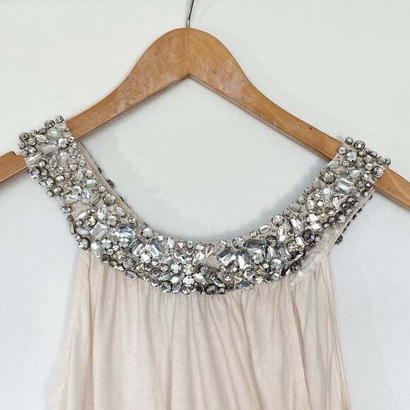 Adam Lippes Adam Plus Eve Cream Swarovski Top Y2K - Picture 7 of 11